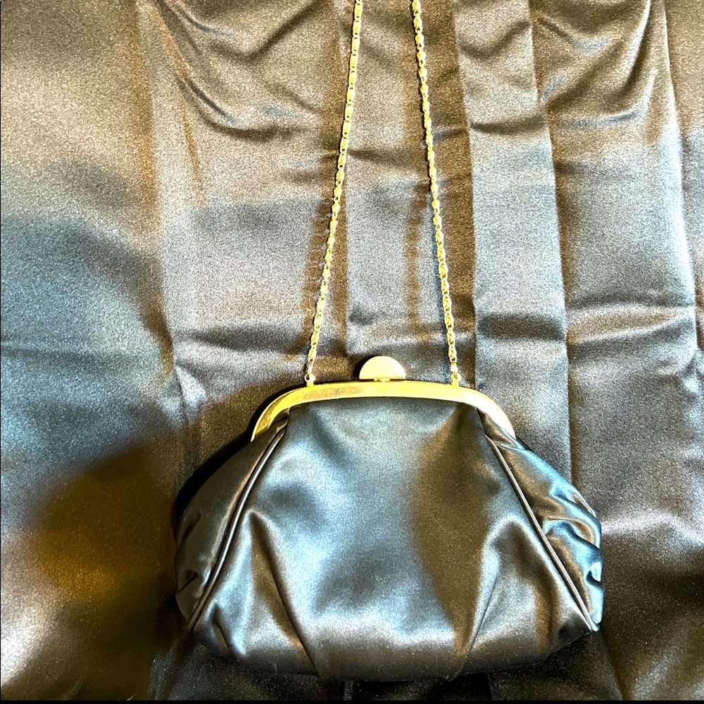 Georgeous Black Silk Roland Cartier Mini Evening Purse
